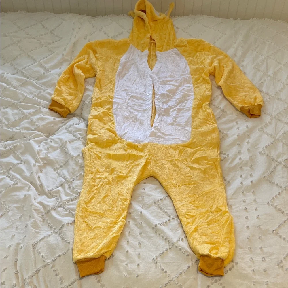 Yellow Hooded Shiba Inu Dog Animal Onesie super soft costume nwt